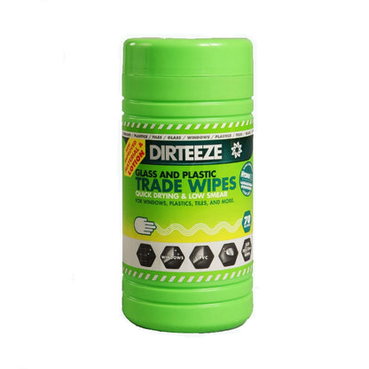 Dirteeze Glass & Plastic Trade Wipes 80's