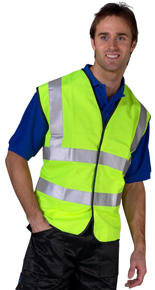 Beeswift High Visibility Medium Vest Yellow - NWT FM SOLUTIONS - YOUR CATERING WHOLESALER