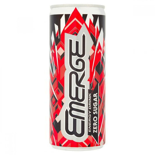 Emerge Zero Sugar Energy Cans 24x250ml - NWT FM SOLUTIONS - YOUR CATERING WHOLESALER