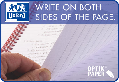 Oxford International Wirebound PP Meeting Book A4+ Perforated 4 Holes 160 Pages Orange 100104296