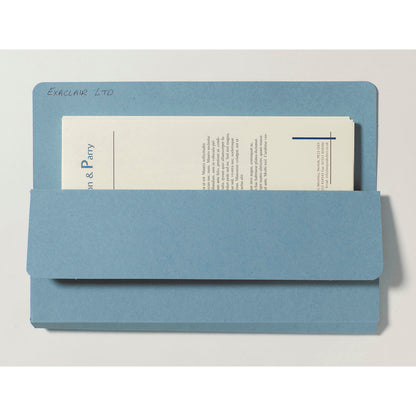 Guildhall Open Top Wallet Manilla Foolscap 315gsm Blue (Pack 50) - OTW-BLUZ