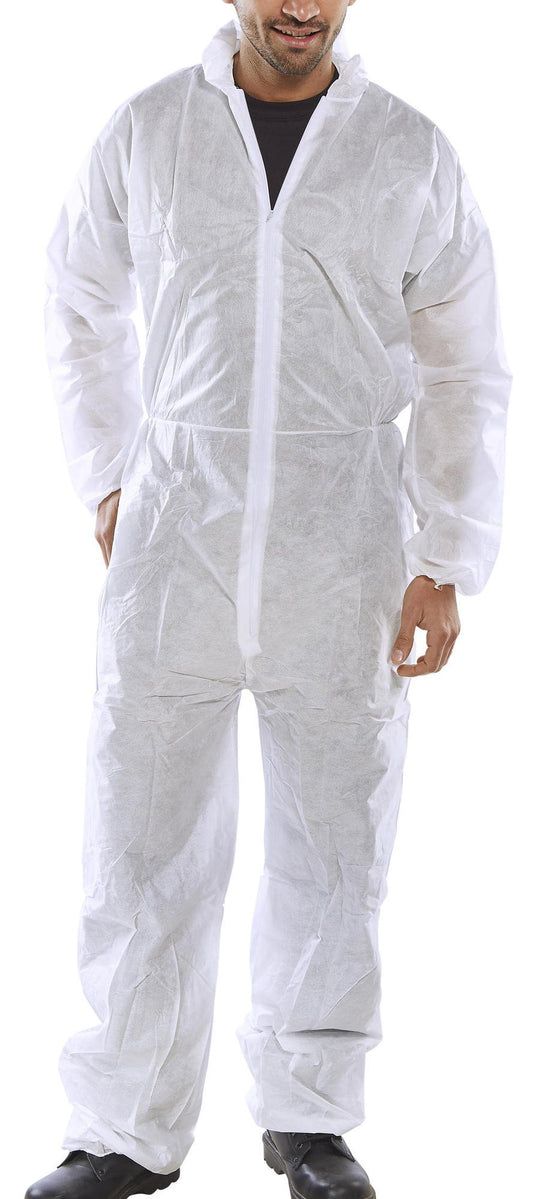 Beeswift Once Small White Boilersuit  - NWT FM SOLUTIONS - YOUR CATERING WHOLESALER