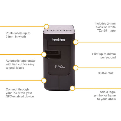 Brother PTP750W Desktop Label Printer