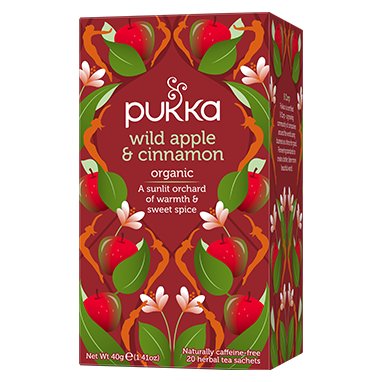 Pukka Tea Wild Apple & Cinnamon Envelopes 20's - NWT FM SOLUTIONS - YOUR CATERING WHOLESALER