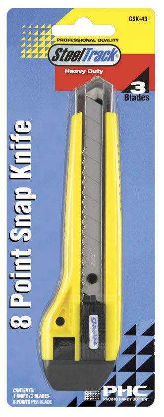 Yellow 8 Point Snap Knife - NWT FM SOLUTIONS - YOUR CATERING WHOLESALER