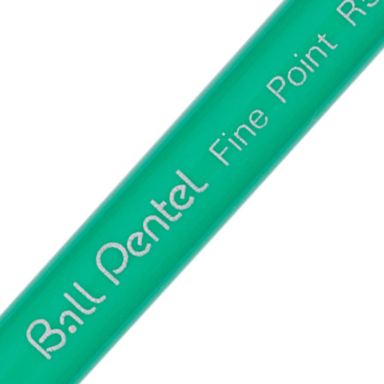 Pentel R50 Rollerball Pen 0.8mm Tip 0.4mm Line Red (Pack 12) - R50-B