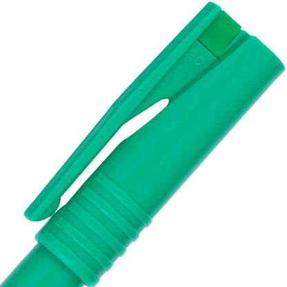 Pentel R50 Rollerball Pen 0.8mm Tip 0.4mm Line Green (Pack 12) - R50-D