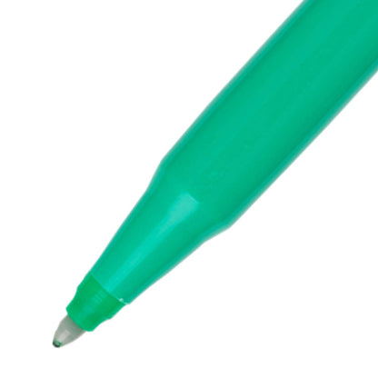 Pentel R50 Rollerball Pen 0.8mm Tip 0.4mm Line Green (Pack 12) - R50-D