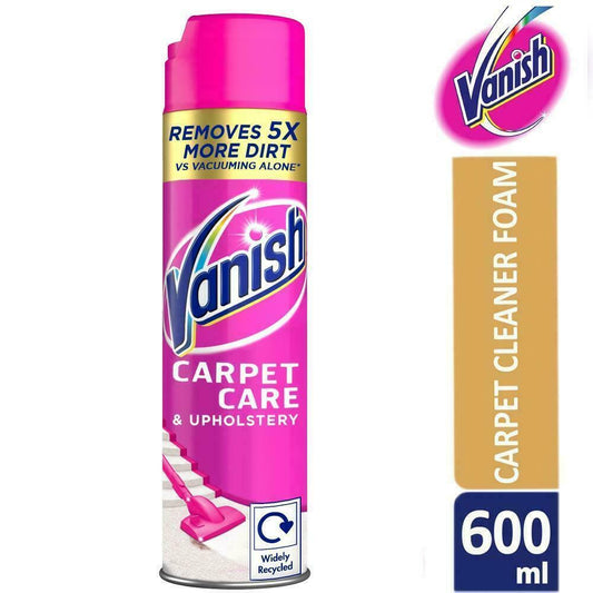 Vanish Carpet Power Foam 600ml - NWT FM SOLUTIONS - YOUR CATERING WHOLESALER