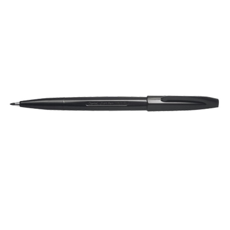 Pentel Original Sign Pen S520 Fibre Tip Pen 2mm Tip 1mm Line Black (Pack 12) - S520-A - NWT FM SOLUTIONS - YOUR CATERING WHOLESALER