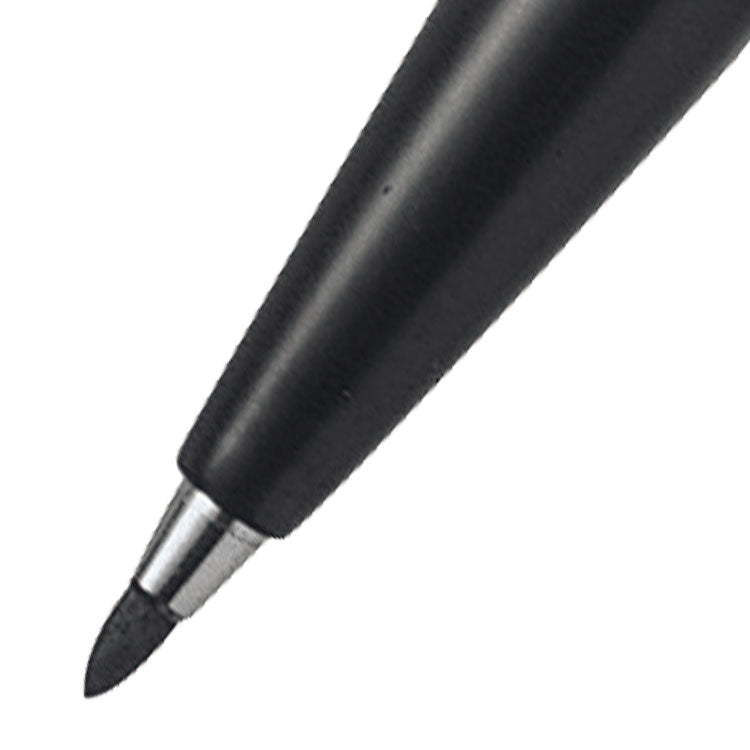 Pentel Original Sign Pen S520 Fibre Tip Pen 2mm Tip 1mm Line Black (Pack 12) - S520-A