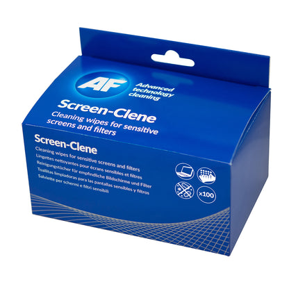 AF Screen-Clene Anti-Static Cleaning Wipes (Pack 100) SCS100