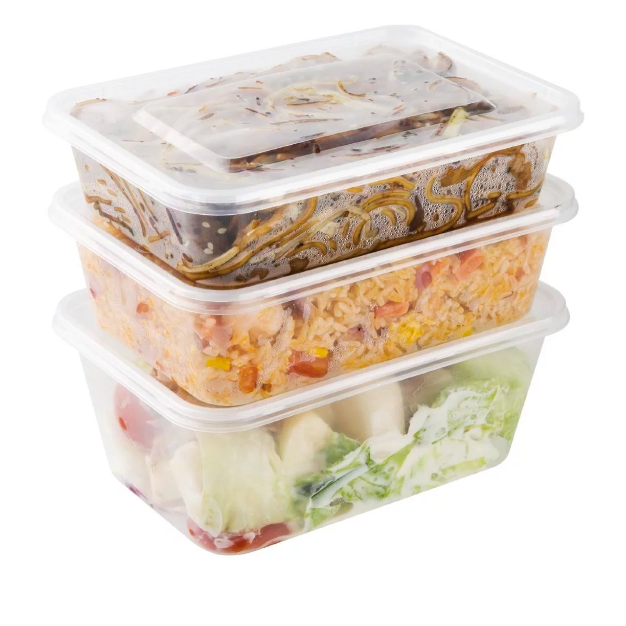 Belgravia Microwave Food Containers & Lids Size: 500ml-1000ml {50-1000 Units}