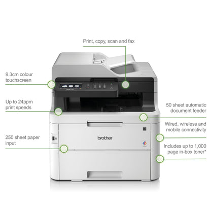 Brother MFCL3750CDW A4 Colour Laser Printer