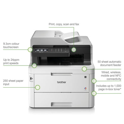 Brother MFCL3770CDW A4 Colour Laser 4in1 Printer
