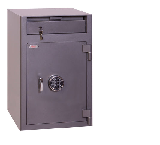 Phoenix Cash Deposit Size 3 Security Safe Electronic Lock Graphite Grey SS0998ED - NWT FM SOLUTIONS - YOUR CATERING WHOLESALER