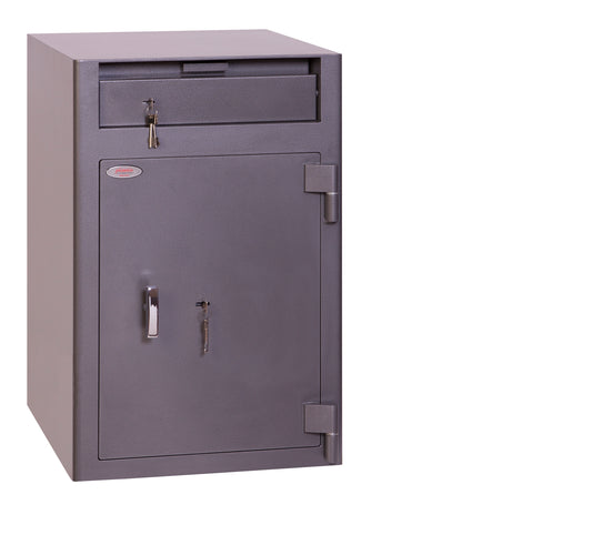 Phoenix Cash Deposit Size 3 Security Safe Key Lock Graphite Grey SS0998KD - NWT FM SOLUTIONS - YOUR CATERING WHOLESALER
