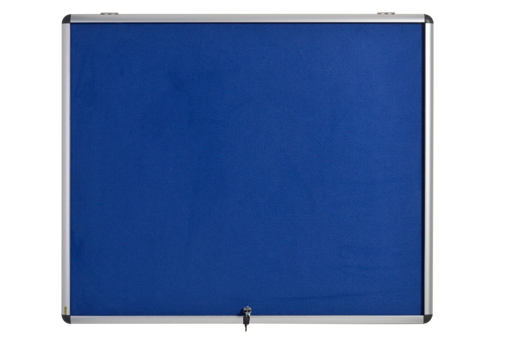Bi-Office Fire Retardant Blue Felt Lockable Noticeboard Display Case 8 x A4 924x653mm - ST350101150 - NWT FM SOLUTIONS - YOUR CATERING WHOLESALER