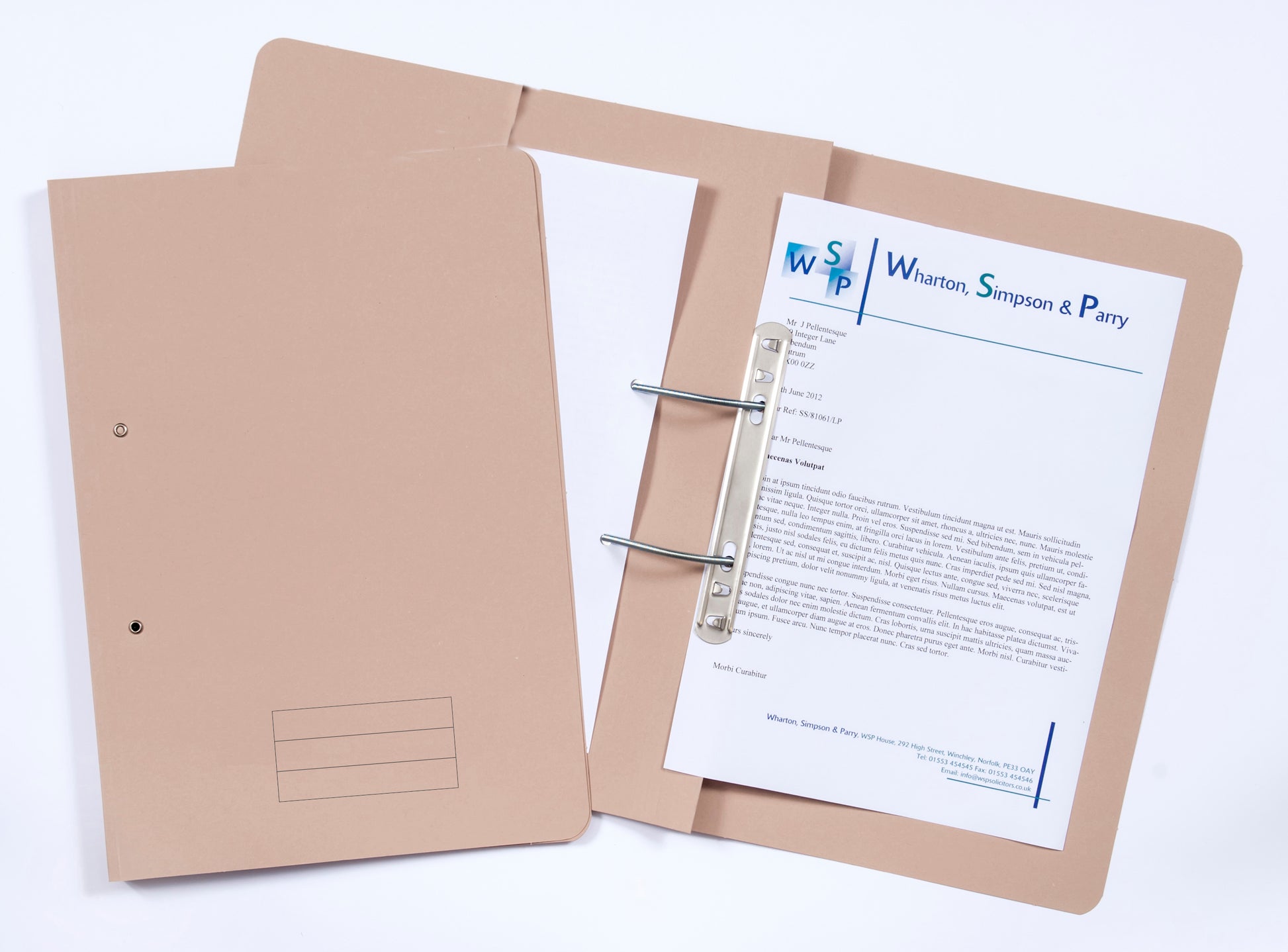 Exacompta Pocket Spring File Manilla Foolscap 285gsm Bluff (Pack 25) - TPFM-BUFZ - NWT FM SOLUTIONS - YOUR CATERING WHOLESALER