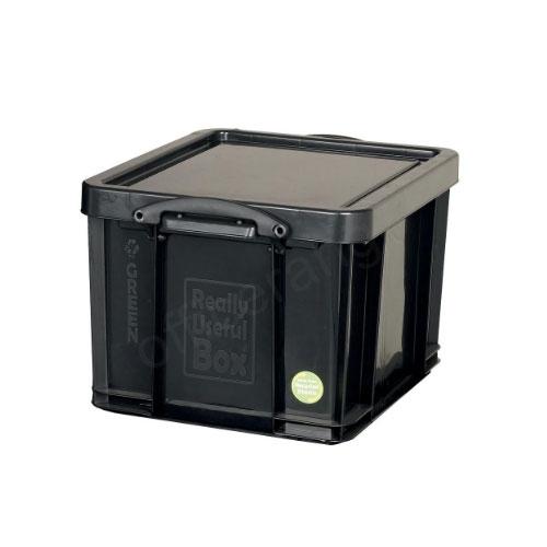 Really Useful Black Plastic Storage Box 42 Litre - NWT FM SOLUTIONS - YOUR CATERING WHOLESALER