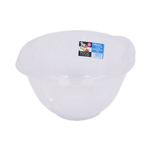 Wham Cuisine Clear Medium Mixing Bowl 4 Litre - NWT FM SOLUTIONS - YOUR CATERING WHOLESALER