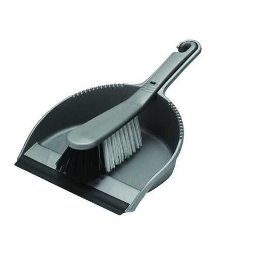 Addis Metalic Short Handle Dustpan & Brush Set {Stiff} - NWT FM SOLUTIONS - YOUR CATERING WHOLESALER