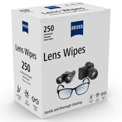 Zeiss Lens Cleaning Wipes 250 Wipes