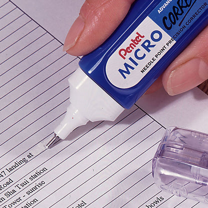 Pentel Micro Correct Precision Tip Correction Fluid Pen White (Pack 12) - ZL31-W - NWT FM SOLUTIONS - YOUR CATERING WHOLESALER